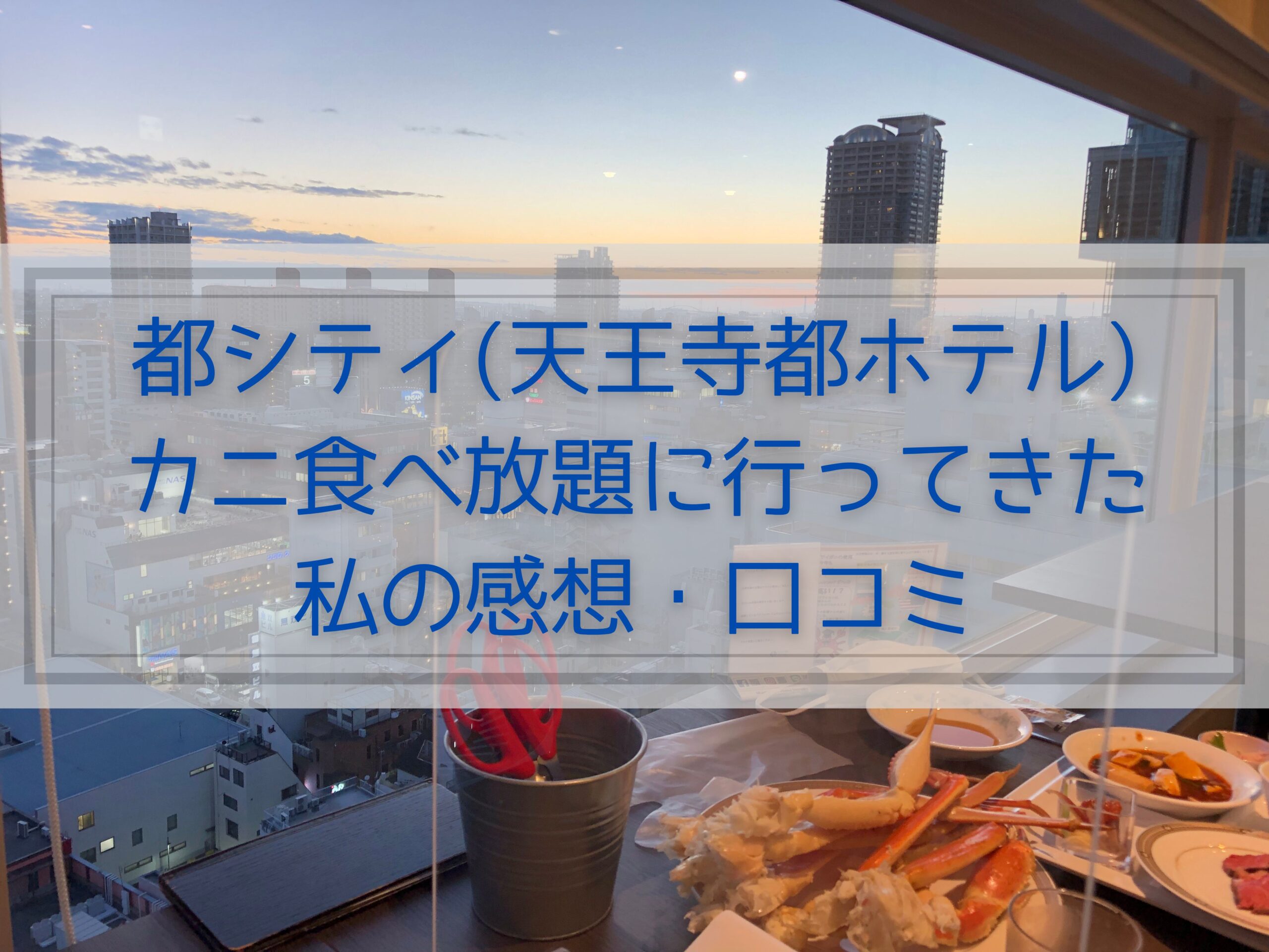 都シティ(天王寺都ホテル)のカニ食べ放題に行ってきた私の感想・口コミ
